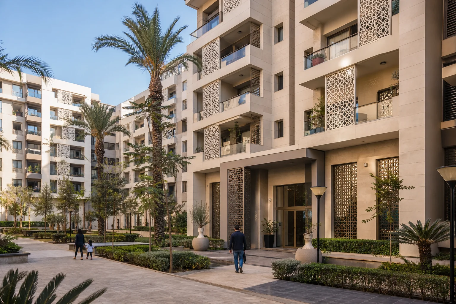 Résidence en copropriété contemporaine au Maroc